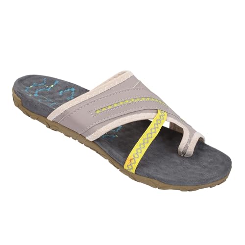 Chanclas para mujer, sandalias para mujer, sandalias de verano para mujer, zapatos descalzos, sandalias de playa, zapatos ortopédicos, sandalias de tiras, zapatillas planas, sandalias para exteriores