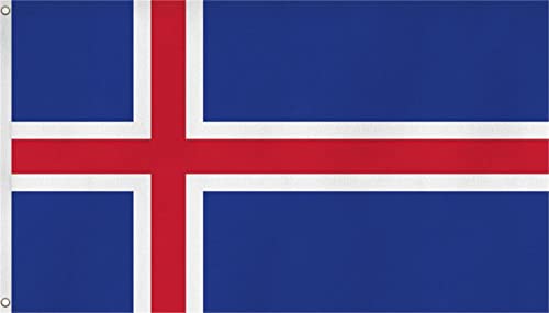 normani Fahne mit Messingösen 90 x 150, 150 x 250 oder 300 x 500 cm wählbar Farbe Island Größe 90 x 150