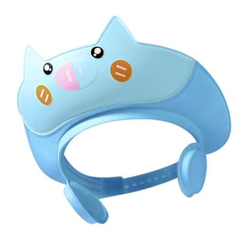 Gorro de ducha para bebé, gorro de baño para niños pequeños, protector de champú para bebés, visera de baño para niños, protección ajustable para ojos y oídos