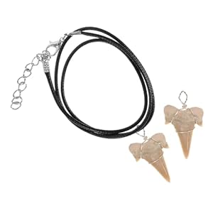 Whamvox Zestaw Naszyjnik Ząb Rekina 0414K28