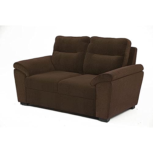 Image of Wakefit Malphino 2 Seater Sofa Set - Dark Earth, Lounger, Wooden, 3 Year Warranty