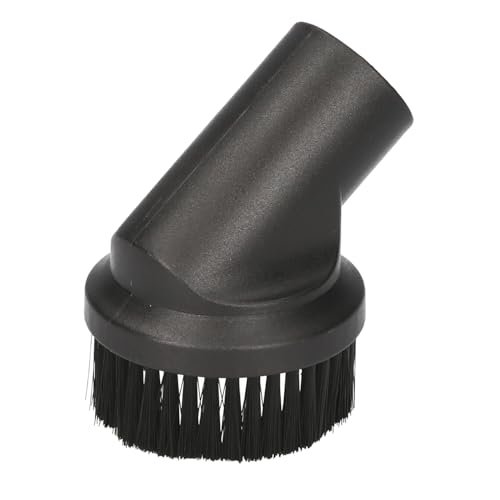 McFilter | Spazzola per mobili diametro 35 mm pelo di nylon rigido nero, attacco 35 mm, universale, per tutte le marche, bocchetta per mobili | compatibile con Bosch, Siemens, Kärcher, Miele