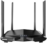 Tenda AC1200 WiFi Routeur, routeur sans fil à double bande 4 x 100 Ports Ethernet Mbps, Prise en charge APP, Invité WiFi, Mode Point d'accès, IPv6, Contrôle parental(AC6)