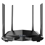 Tenda WiFi 5 Router, AC1200 Dual Band Wireless Internet Router, 4 x 100 Mbps Fast Ethernet Ports, Easy Setup, Supports Guest WiFi, Access Point Mode, IPv6, Parental Controls(AC6)