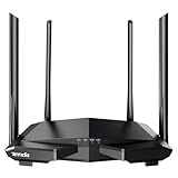 Tenda AC6 WiFi Router Inalámbrico Inteligente, Enrutador AC1200, Doble Banda de 2.4G y 5G, 4 Antenas Externas de 6dBi,...