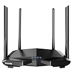 Tenda AC1200 Smart WiFi Router, High Speed Dual Band Wireless Internet Router with Smart APP, 4 x 100 Mbps Fast Ethernet Ports, Supports Guest WiFi, Access Point Mode, IPv6 and Parental Controls(AC6)