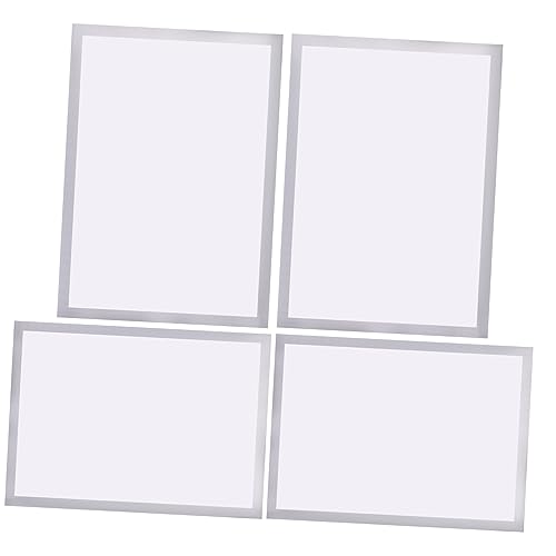 GLEAVI 4Pcs Magnetic Self Adhesive Picture Frames for Display Stylish Photo Frames for Refrigerator Wall and Home Decor for Embroidery Paintings and Artworks