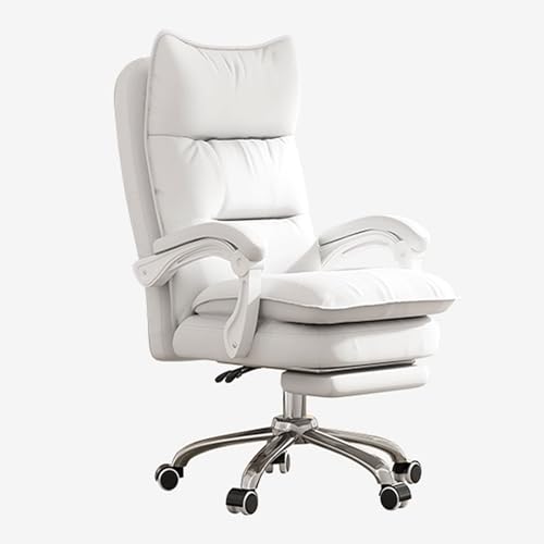 Silla ergonómica de Oficina en casa, Grande y Alta, con Ruedas y reposabrazos, Silla de Escritorio Ajustable en Altura para Adultos, Respaldo Grueso, Silla para Juegos de computadora con reposapiés