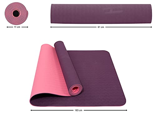 Fitem Tapis de Yoga/Gym Eco Natura TPE 183 x 61 x 0,6 cm ou 1 cm - Eco-Conscience & Hygiénique – Image 6