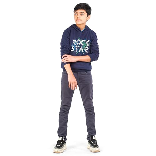 Image of Real Basics Boys Cotton Hooded Sweatshirt(Pack of 1)
