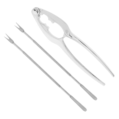 OUNONA Ergonomic Design Nut Clamp Multi-use Seafood Tool for Walnuts Crab Legs Lobster Cracker Utensils