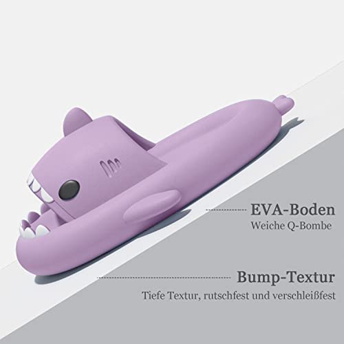 Image of XPKWS Shark Slides for Women and Men Unisex Cloud Slippers Adult Novelty Beach Sandals with Thick Sole