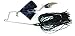 Lunker Lure Jumpin Jak Buzzbait with Black Skirt and Black Blade, 1/4-Ounce