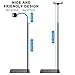 Tablet Floor Stand with Double Weight Base 360-degree Rotatable Metal Tablet Holder with Flexible Gooseneck Holder Long Arm for iPad Mini Air Pro, All Cell Phones iPhone & Tablets (4.5-12.9-inch)