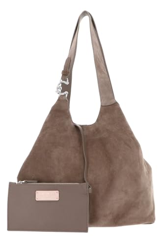 L'elegante COCCINELLE C-Easy Suede borsa a tracolla convince per il suo aspetto nobile e una silhouette pulita e moderna. L'ampio scomparto principale offre spazio sufficiente per gli oggetti personali e gli oggetti essenziali di tutti i giorni. Dimensioni: 35 x 27,5 x 13 cm