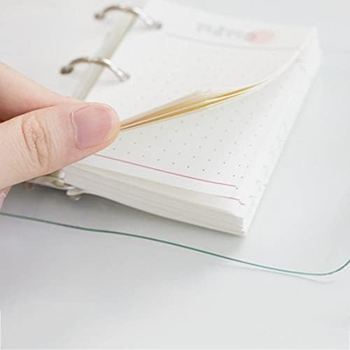 80 Sheets Mini 3 Ring Binder Filling Paper Notebook Refills Cute Stationery Loose Leaf Binding Spiral Notebook Inside Durable Useful and Practical Nice Design Practical Design and Long