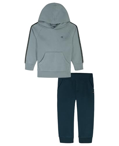 Image of Calvin Klein Baby Boys' 2-piece Fleece Set, Sweatshirt and Jogger Sweatpant