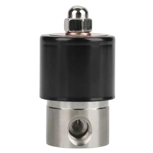 Vanne électrique N/C en acier inoxydable 304 de haute résistance 12V