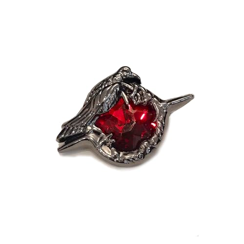 Love and deepspace Sylus game Qin che N109 zone dark point alloy ruby crow brooch jewelry accessories pins badges props