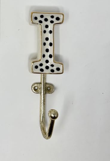 Knobs By Blossom Alphabet Ceramic Hooks (I)