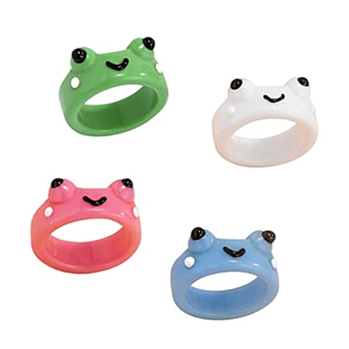 Sharplace 4 PCS Anelli di Rana, Anelli da Donna