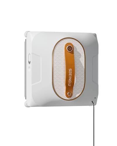 窓掃除ロボット、デュアルウォータースプレー付き窓クリーナーロボット 6000Pa吸引力 智能的な経路計画による自動掃除 高層ビルの窓やガラスドアに最適