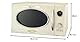 MELISSA 16330128 Retro Mikrowelle/1000 Watt/23 Liter Garraum,Design Mikrowelle mit Grill/Creme Farben