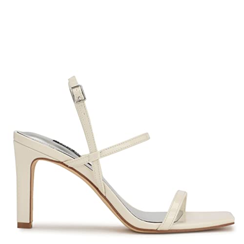 Nine West Women's Olah3 Heeled Sandal, Chic Cream 150, 7