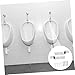 Amosfun 6 Sets Toilet Hanging Pieces Wall-Mounted Urinal Bracket Set Hooks Tools