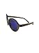 Produktbild Etnia Barcelona KLEIN 01 GDBL 51,grunde Unisex-Sonnenbrille, Gestell aus Azetat in Holzoptik, grüne Gläser in klein blue verspiegelt.