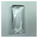 Cristales Colgantes Prismas 4 Uds. Colgante de Cristal de 50mm prismas de Tira multifacética 2 Agujeros lámpara Colgante Piezas de araña Colgantes Cristales para Decoración