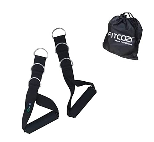 FITCOZI Rubber Multifunction 3D Ring Grip Handle Triceps Rope Resistance Bands Handle Cable Machine Attachments for Gym LAT Pulldown Exercise Handle (B09C2FK7DK) Amazon Price History, Amazon Price Tracker