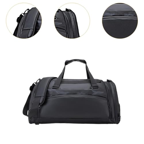 Travel Duffle Bag Gym Bag Waterproof Portable for Toiletry with Shoe Compartment Adjustable Shoulder Strap for Sports(L 59cmx30cmx27cm)2