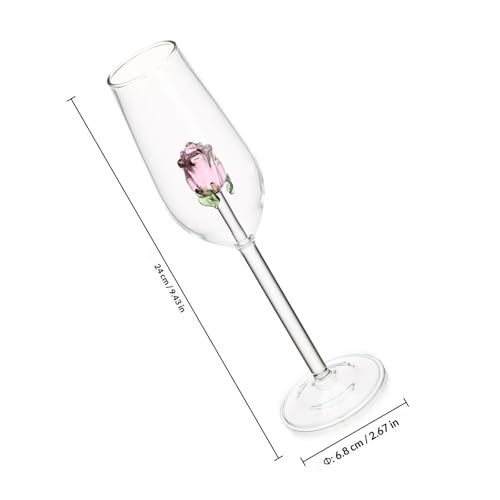 Copa de cristal con base estable para vino tinto y champán de diseño 3