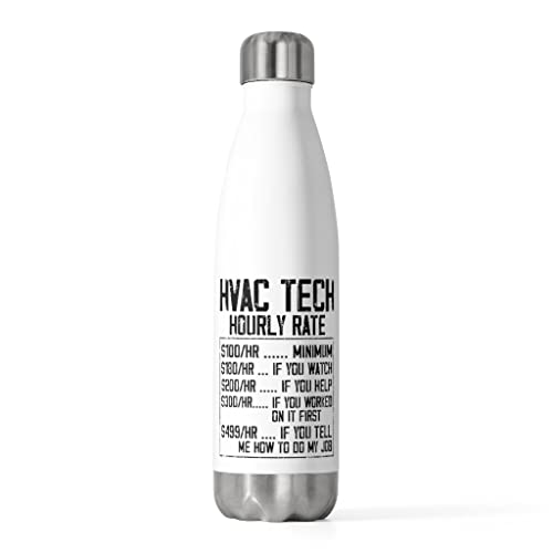 20oz Insulated Bottle Humorous Plumber Electrician Contractor Ventilation Workers Novelty Ductworks 20oz