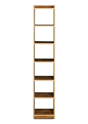 Image of SBF Furniture Tree Bookshelf Floor Standing Bookcase Free Standing Multipurpose Storage Rack for Books Magazines Organizer Showcase DIY (GHODO - Yellow, GHODO)