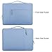 MOSISO Laptop Sleeve Compatible with MacBook Air/Pro, 13-13.3 inch Notebook, Compatible with MacBook Pro 14 inch M3 M2 M1 Chip Pro Max 2024-2021, Polyester Multifunctional Briefcase Bag, Serenity Blue