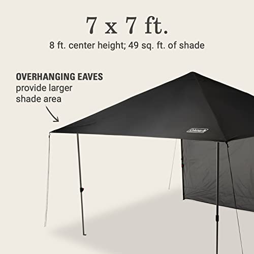 Coleman Oasis Lite Pop-Up Canopy Tent with Side Wall Attachment, Portable Shelter with Easy Setup & Takedown, Wheeled Carry Bag Included, 7x7/10x10ft Sizes - image 4