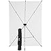 Westcott X-Drop Wrinkle-Resistant Photography Backdrop - High-Key White Kit (5' x 7') Quick Build Portable Background for Portraits and Headshots