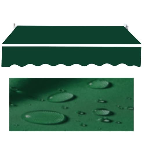 NUTRAC Canopy Replacement Fabric - Waterproof, UV Resistant & Heavy-Duty - For Outdoor Awnings & Gazebos - Forest Green(10x8ft)
