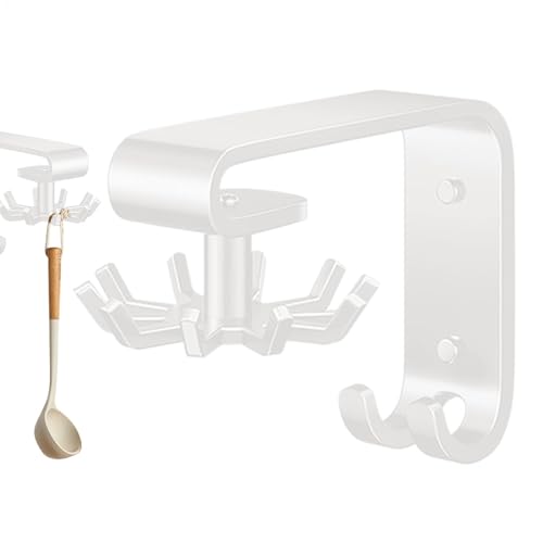 Ganchos para utensilios de cocina debajo del gabinete - Gancho organizador de cocina autoadhesivo, gancho de pared para utensilios de cocina | Perchas para tazas de café, portaherramientas con ganchos