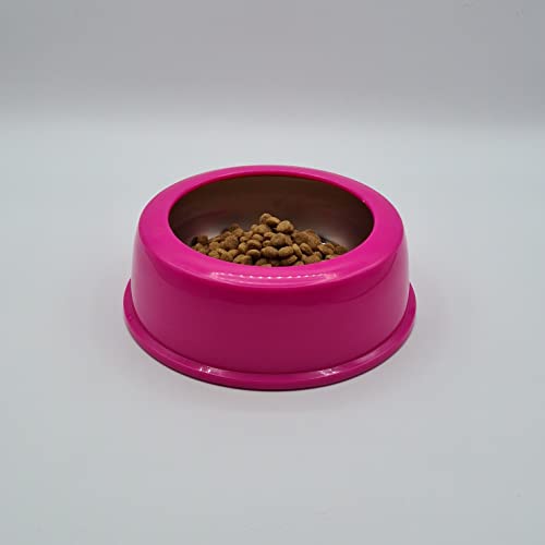 PAPPY PETS Futternapf für Hunde und Katzen für Trockenfutter und Snacks, innen aus lebensmittelechtem Edelstahl, rutschfeste Gummiunterseite, 3 Größen für Hunde und Katzen, klein, mittel und groß, Ø