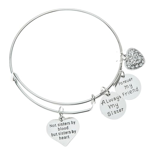 Infinity Collection Best Friends Bracelets- Not Sisters By Blood But Sisters By Heart Bracelet- Friend Jewelry- Gift for Friends