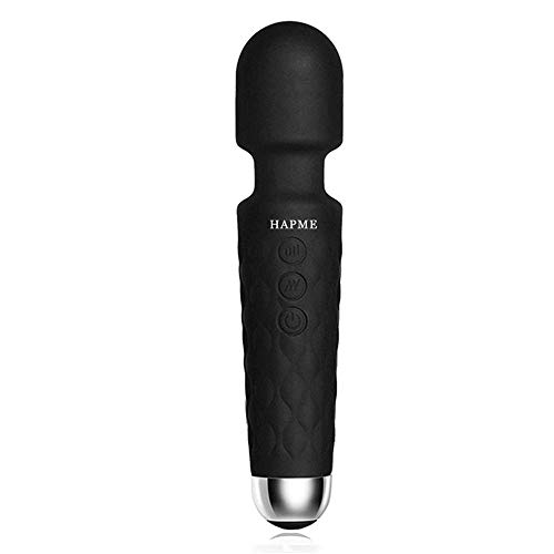 HAPME Mini Personal Wand Massager Wireless USB Rechargeable Handheld Waterproof Mute Vibrating Shoulder