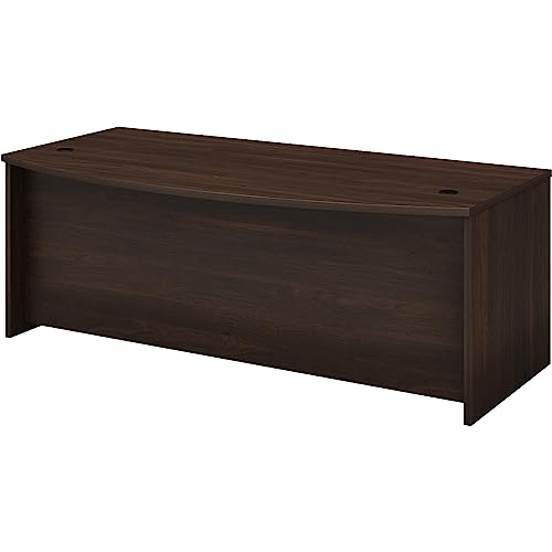 Bush Business Furniture Studio C Bow Front Desk, 72W x 36D, Black Walnut