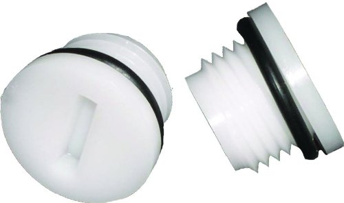 Seadog Transom Drain Plug Only White Pair 5200511