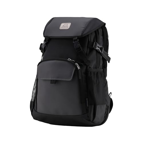 Image of HARISSONS RHINO Laptop Backpack | 30L | Fits 15.6 inch Laptop | 420D PU-Coated Polyester & Vegan Leather | Office, Commute & Travel | Laptop Protection, Trolley Sleeve, Organizer