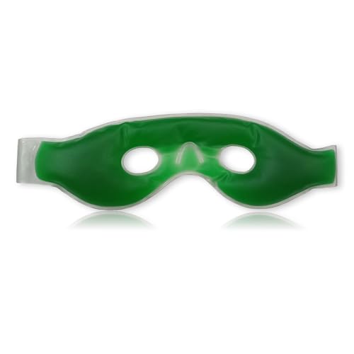 Image of Aqua Ice Face & Eye Cooling Gel Pad and Aloe Vera Gel Mask Ice Pack for Face and Eye Patches Remove Dark Circles, Fatigue Cool Eyes Patch Pads Eye Care | Facial Skin Refresh Face Mask for Hot & Cold Therapy (Aloe Hole Eye Mask, Pack of 1)