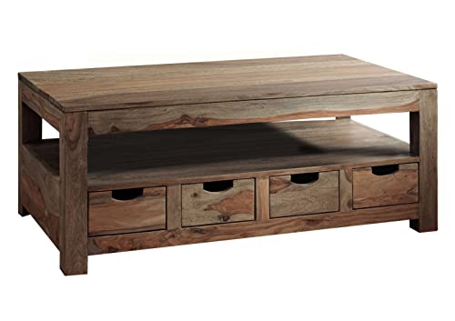 Table Basse 120x70cm - Bois Massif de Palissandre huilé - Nature Grey #33