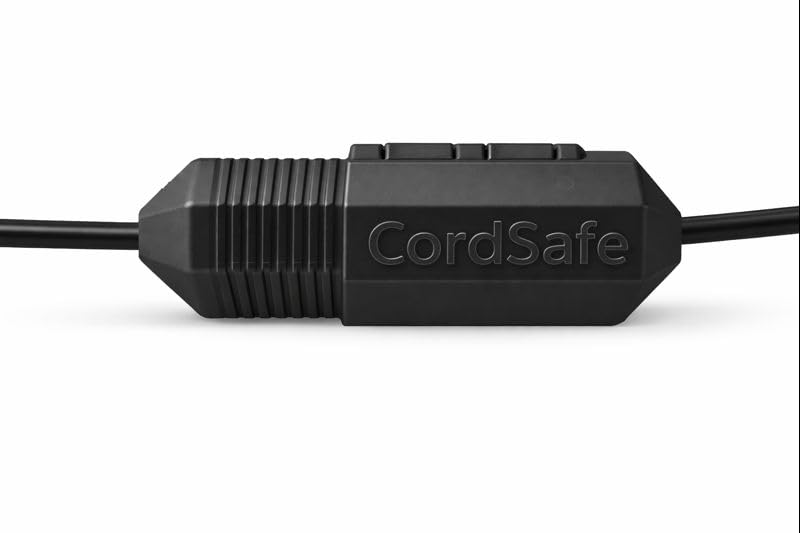 Extension Cord Connection Protector by CordSafe Plus, Weather-Resistant, Fits 18–12 AWG, Helps Keep Plugs Secure, Made in USA